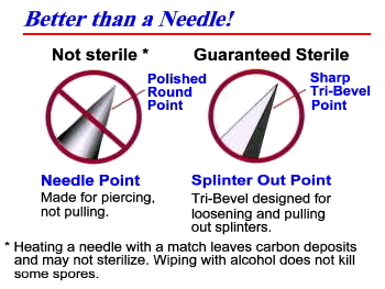 Splinter Out Disposable Probes - 10 Count/Pkg